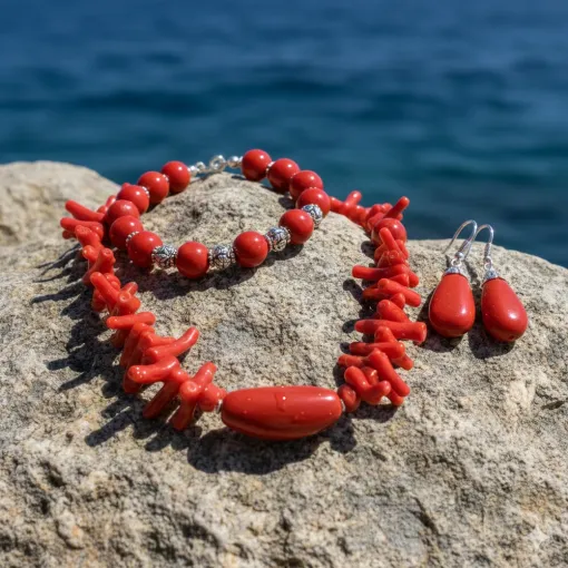 Découvrez nos bijoux en corail rouge de Corse, Porto-Vecchio, L'artisanat by CM