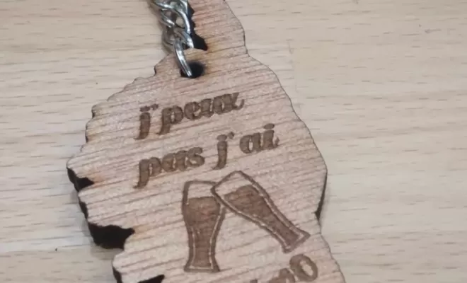 porte clés en bois