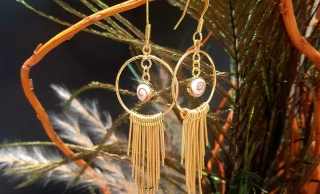 Boucles d'oreilles plaqué or 