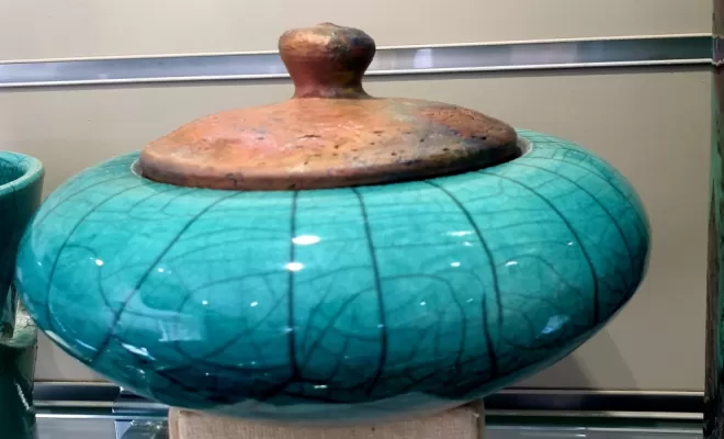 Raku turquoise balagne, Porto-Vecchio, L'artisanat by CM