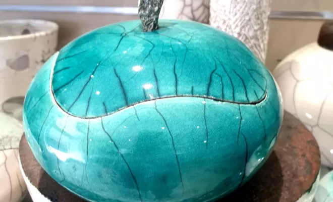 Raku turquoise balagne, Porto-Vecchio, L'artisanat by CM